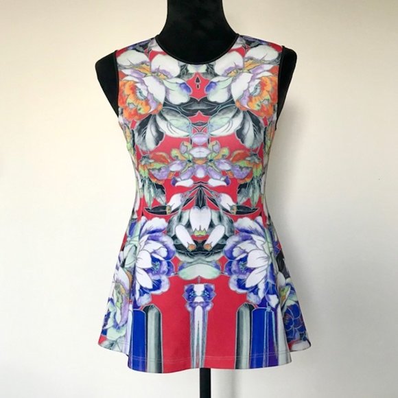 Clover Canyon 'Flower Tracers' Peplum Blouse (XS) - Picture 4 of 8